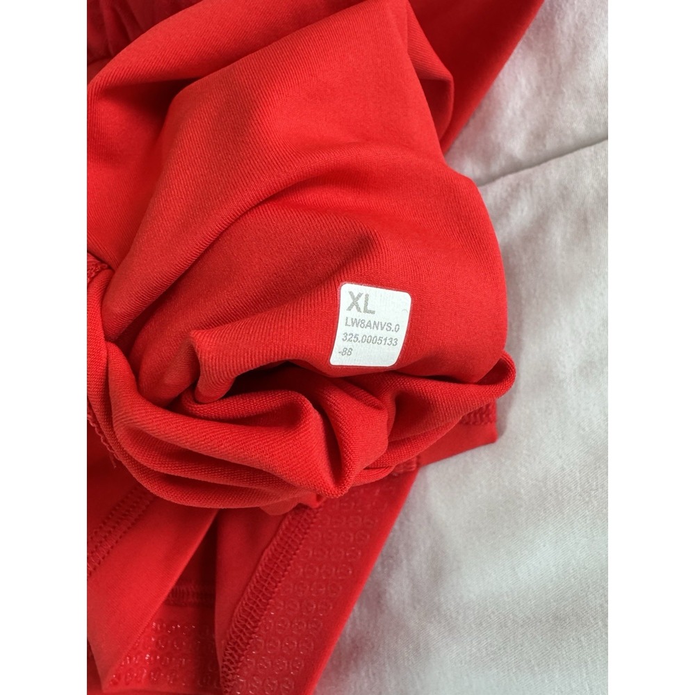 New Lululemon Textured Mesh High-Rise Tennis Skirt Red Size XL Skort Golf Rare - Picture 10 of 11